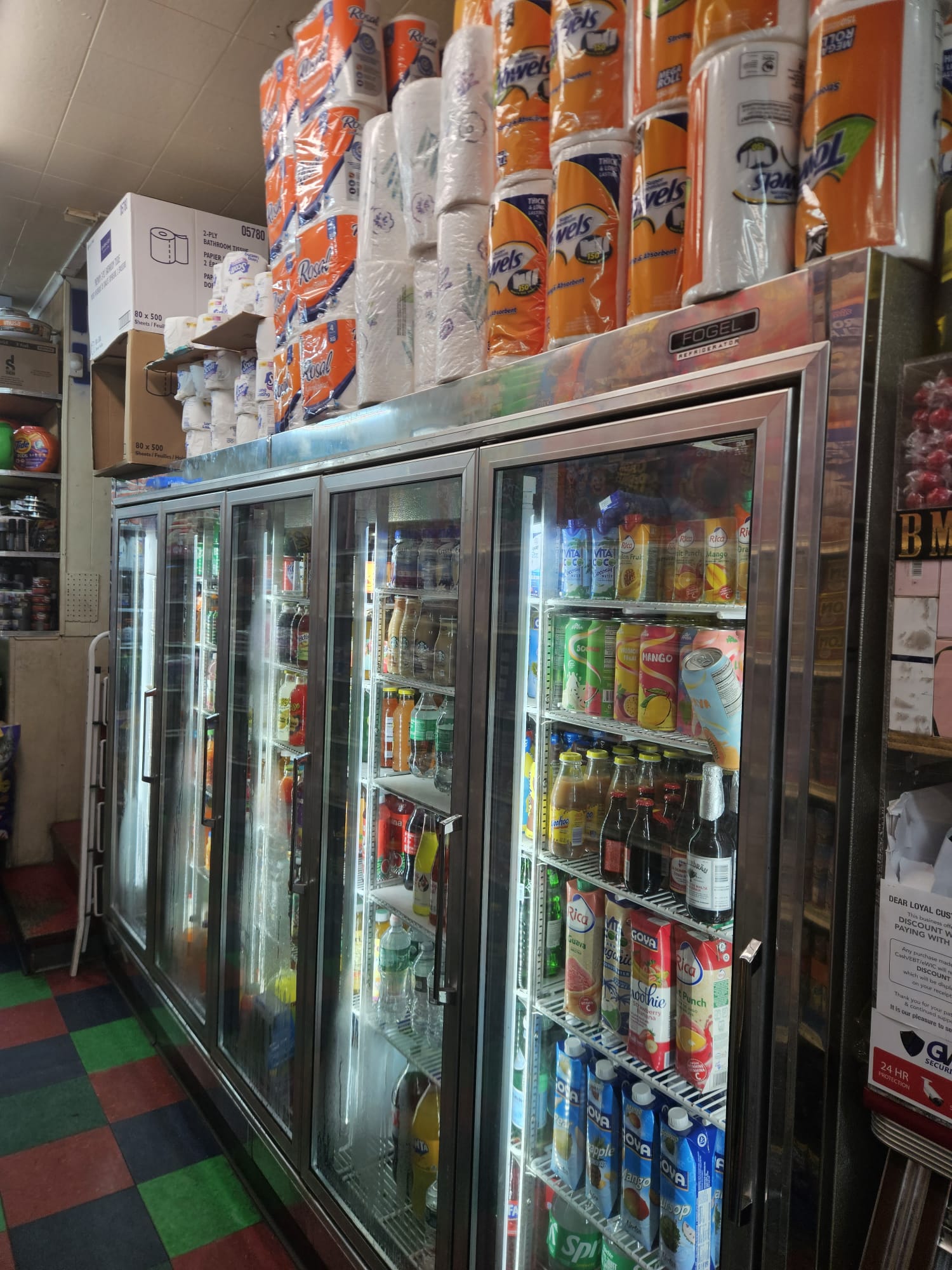 Cold Drinks & Beverages Section